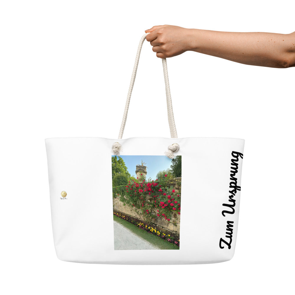 Oversized “Zum Ursprung” Bag – Garden Serenity (Authentic Presence Collection)