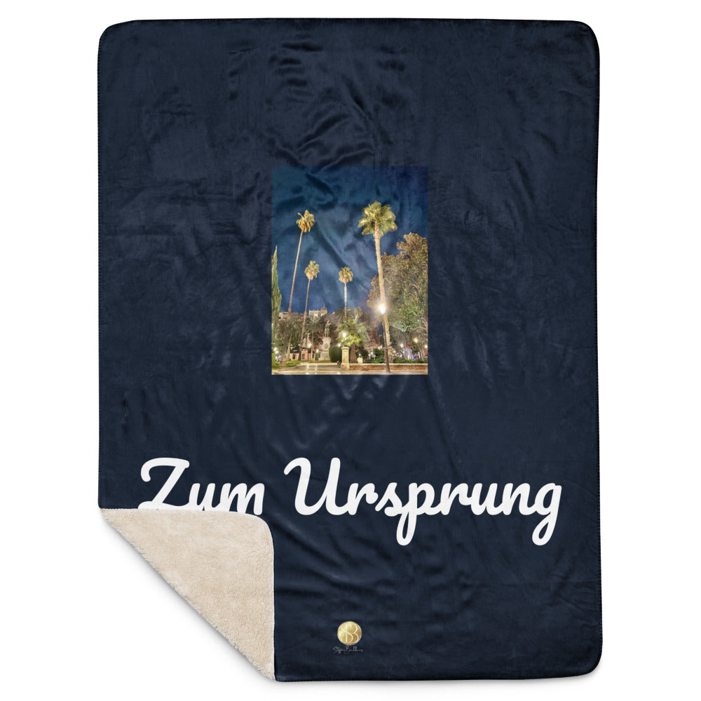 Fine Art Sherpa Blanket “Zum Ursprung” Authentic Presence Collection