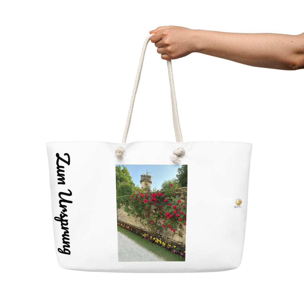 Oversized “Zum Ursprung” Bag – Garden Serenity (Authentic Presence Collection)