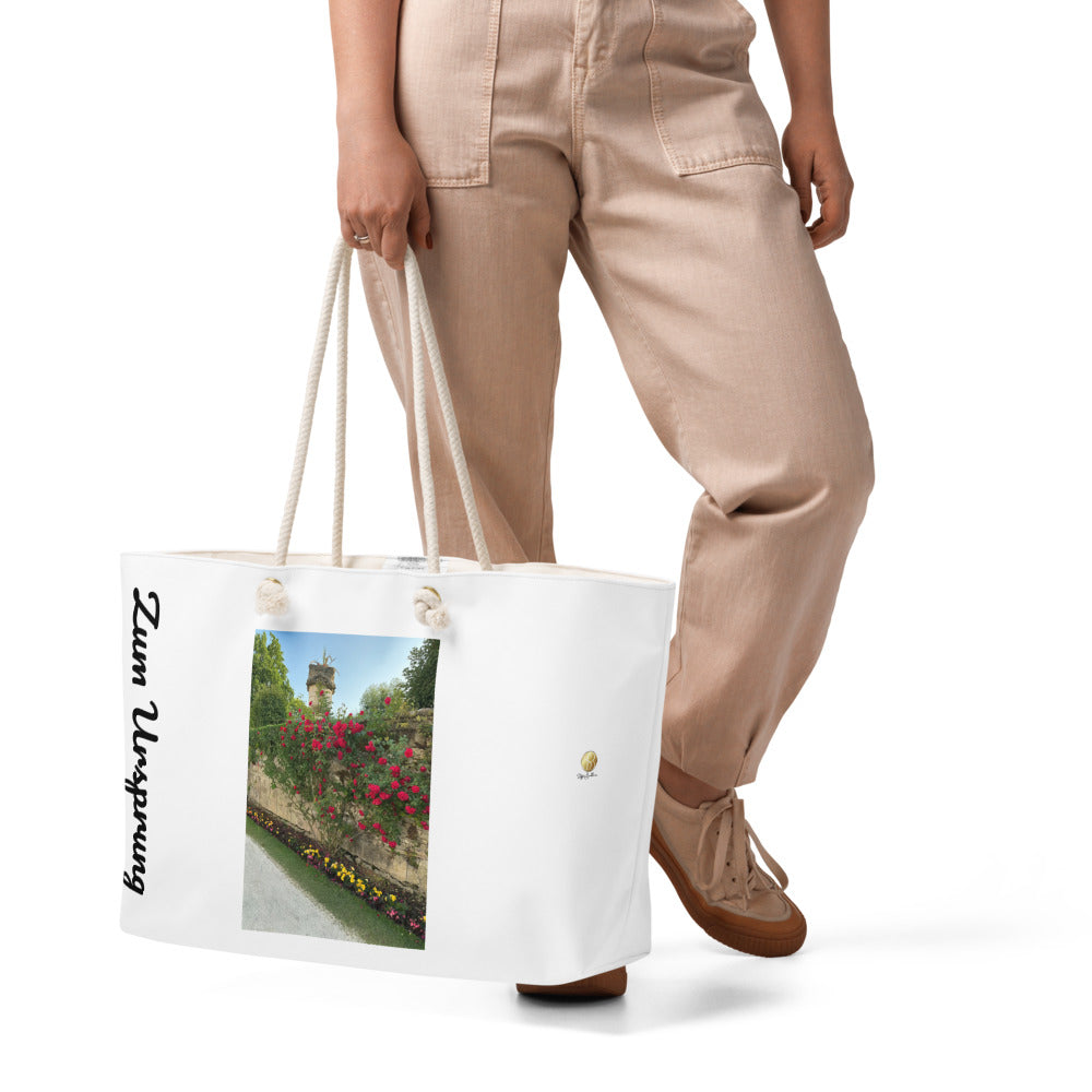 Oversized “Zum Ursprung” Bag – Garden Serenity (Authentic Presence Collection)